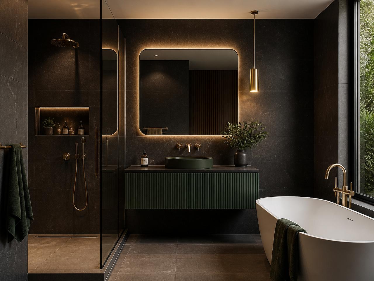 Modern spa bathroom